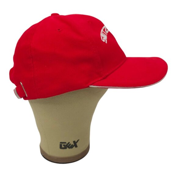Switzerland Logo Strap Back Cap Spell Out Embroidered Hat Red DK Doerig Kreier - Picture 15 of 15